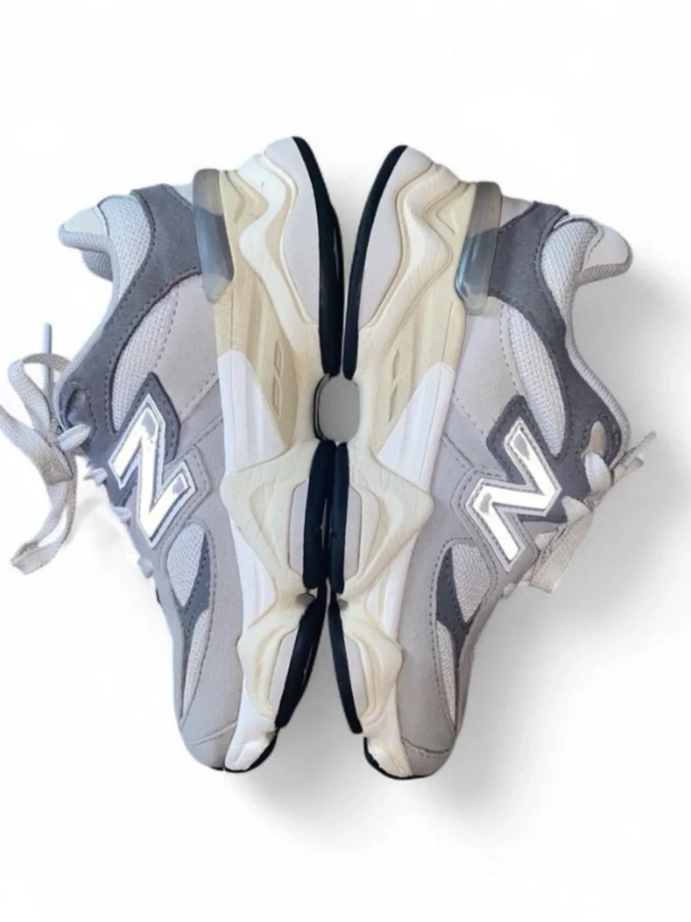 New Balance 9060 Kids in Gray and White